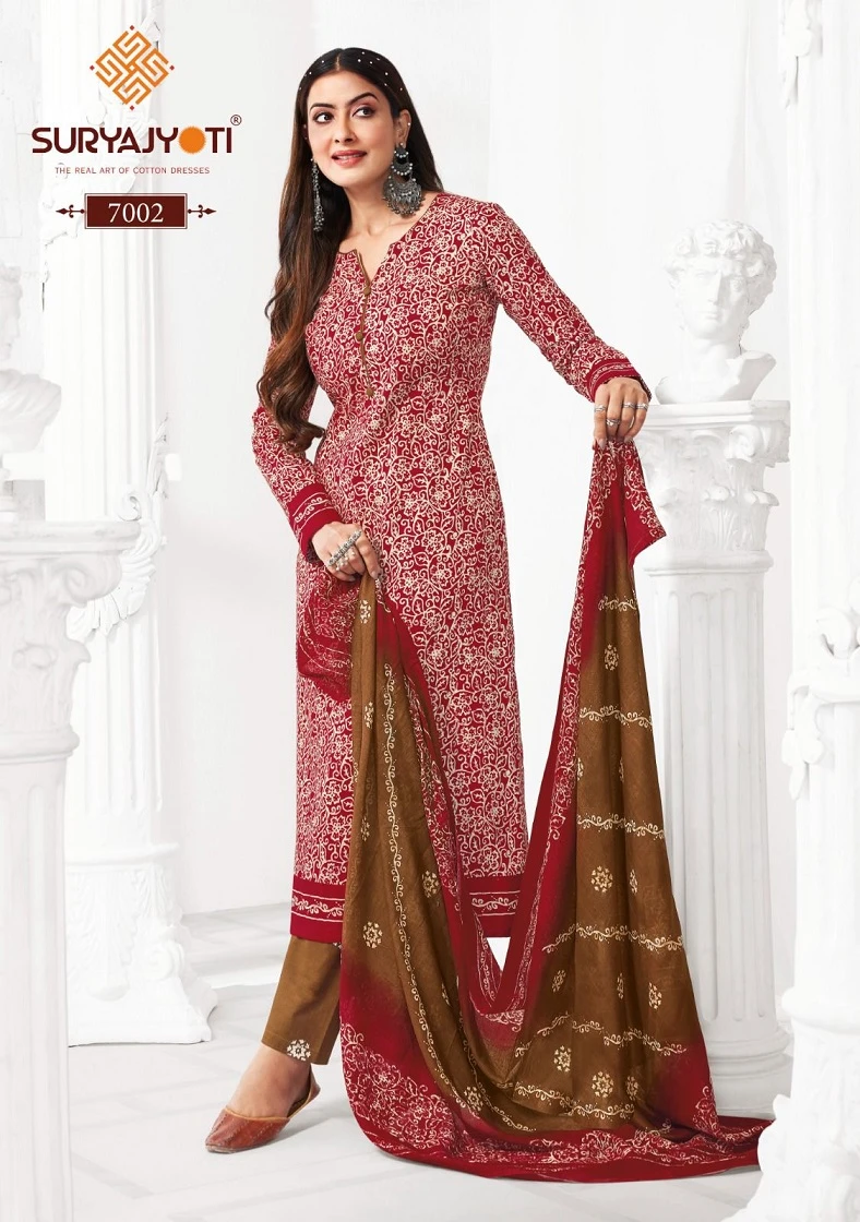 Suryajyoti Pehnava Vol 7 Cotton Wholesale Readymade Salwar Suit Catalog — Wholesale Salwar Suits, MPA wholesale from Surat - Gallery Image 9